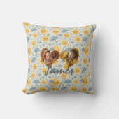 Double Photo Coussin Cadres cardiaques & Kawaii Mé (Recto)