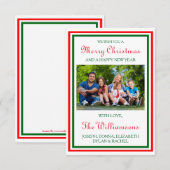 Double photo d'ajustement de Noël - Carte de Noël  (Devant / Derrière)