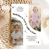 Double Photo Joint Arch Invitation Anniversaire