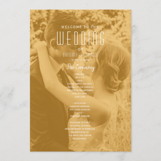 Double Photo Wedding Programma (Voorkant)