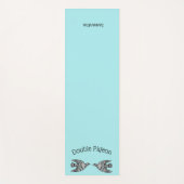 Double Pigeon Blue Yoga Mat (Voorkant)