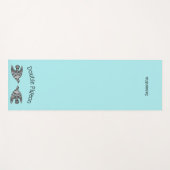 Double Pigeon Blue Yoga Mat (Voorkant (horizontaal))