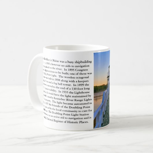 Double Point Lighthouse, Maine Mug (Devant gauche)