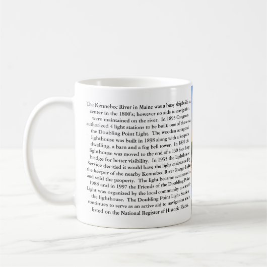 Double Point Lighthouse, Maine Mug (Gauche)