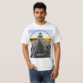 Double Point Lighthouse, Maine T-Shirt (Devant entier)