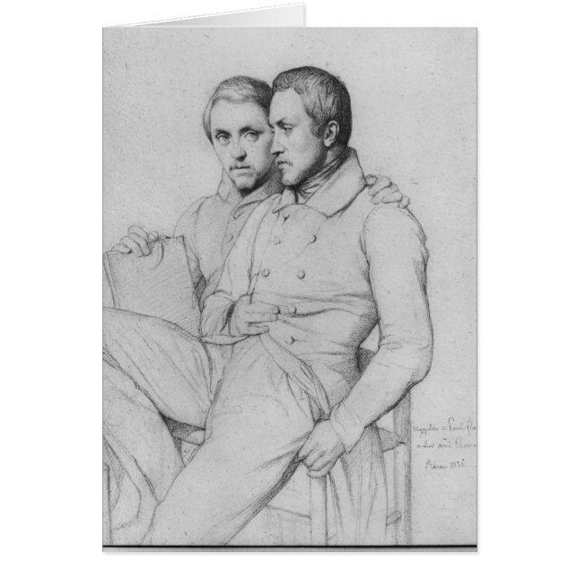 Double portrait de Hippolyte et de Paul Flandrin (Devant)