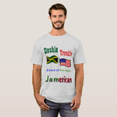 Double problème T-shirts américano-jamaïcains (Devant entier)