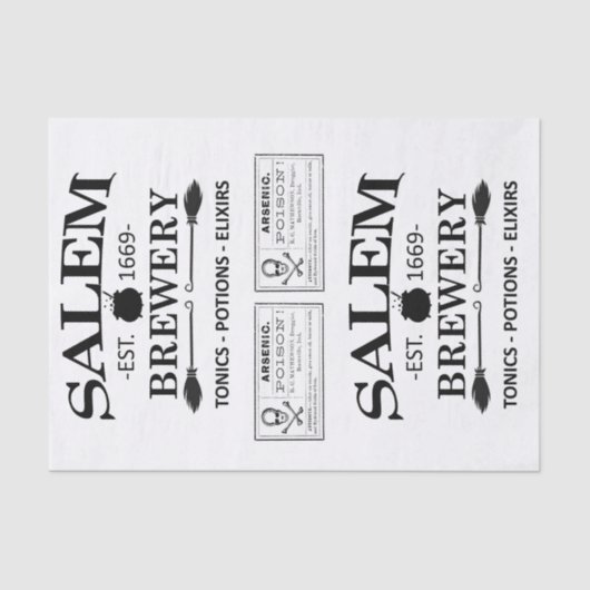 Double Salem Brewery Tissue Paper Tissuepapier (Voorkant)