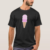 Double Scoop Ice Cream Cone - Pinks T-shirt (Voorkant)