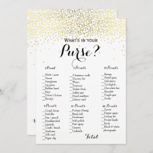 Double Side Gold Confetti Baby games Kaart