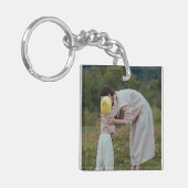Double Sided Custom Family Photo Sleutelhanger (Voorkant Links)