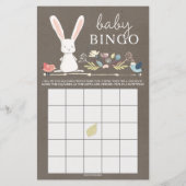 Double Sided Emoji Baby shower Game A Little Bunny (Achterkant)
