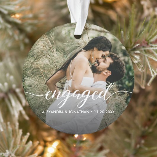 Double sided Engaged couple Photo Custom (Arbre)