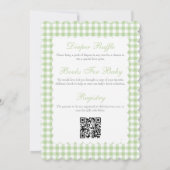 Double Sided Green Baby Shower Invitation (Dos)