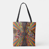 Double-Sided Kaleidoscope Tote – One-of-a-Kind Draagtas (Achterkant)