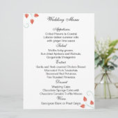 Double Sided -Menu/Wedding Ceremony Program Programma (Staand voorkant)