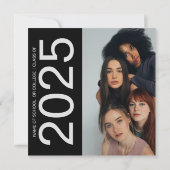 Double Sided Photo Group Graduparty Kaart (Achterkant)