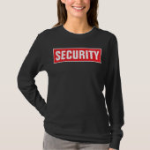 Double Sided Print Womens Security Long Sleeve T-shirt (Voorkant)
