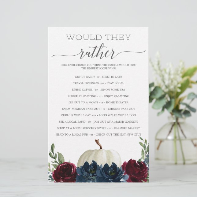 Double Sided Vrijgezellenfeest Games Burgundy Navy (Staand voorkant)