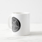 Double Sigil Noir de tasse blanche classique de (Devant gauche)