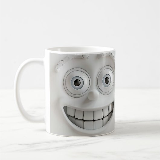 Double-Smile Visage Sarcastique Mug Wrap 3D (Gauche)