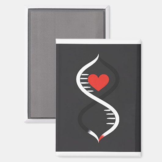 Double Spiral with Heart Magneet (Voorkant / Achterkant)