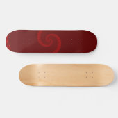 Double spirale rouge foncé skateboard (Horz)