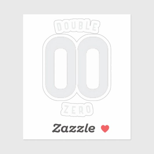 DOUBLE STICKER ZÉRO (Feuille)