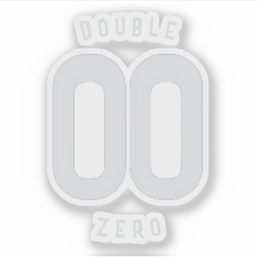 DOUBLE STICKER ZÉRO (Devant)