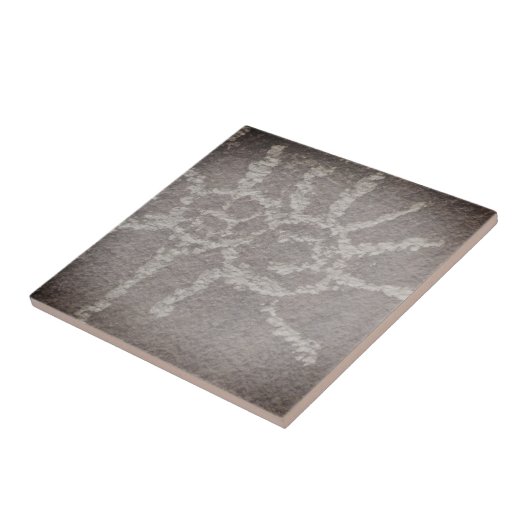 Double Sun - Newspaper Rock Petroglyphs Tegeltje (Zijkant)