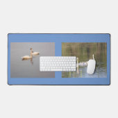 Double Swan Photo Desk Mat (Clavier et souris)