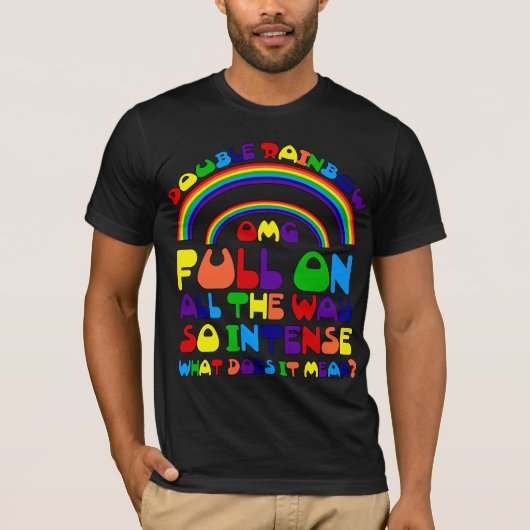 Double T-shirt d'arc-en-ciel (Devant)