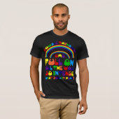 Double T-shirt d'arc-en-ciel (Devant entier)