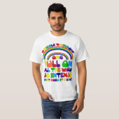 Double T-shirt d'arc-en-ciel (Devant entier)