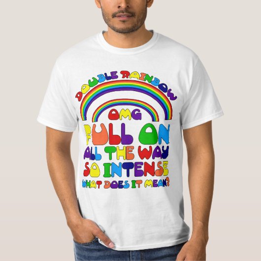 Double T-shirt d'arc-en-ciel (Devant)