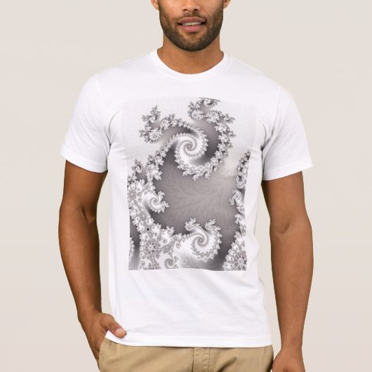 Double T-shirt en spirale argenté (Devant)