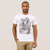 Double T-shirt en spirale argenté (Devant entier)