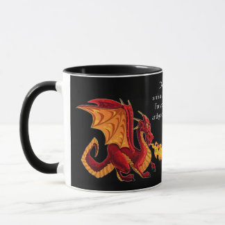 Double tasse de café de dragon