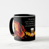 Double tasse de café de dragon (Devant gauche)
