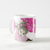 Double tasse de la fille 3 roses (Devant gauche)
