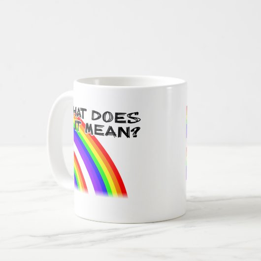 Double tasse de vidéo d'arc-en-ciel (Devant gauche)
