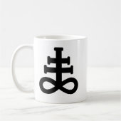 Double tasse noire de symbole de soufre (Gauche)