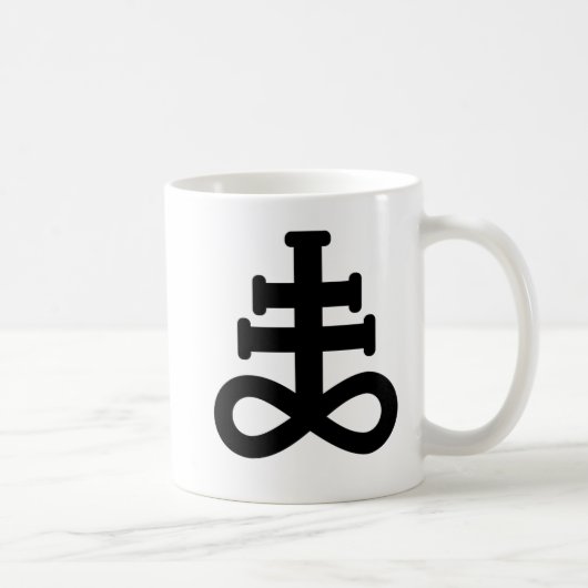 Double tasse noire de symbole de soufre (Droite)