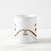 Double tasse rose de l'OM (Centre)