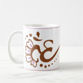 Double tasse rose de l'OM (Gauche)