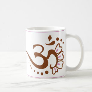 Double tasse rose de l'OM