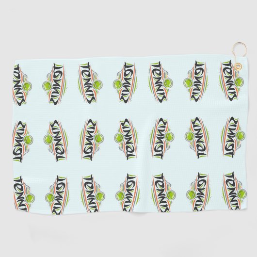 "Double Tennis" Tennis Sweat Towel Golfhanddoek (Horizontaal)
