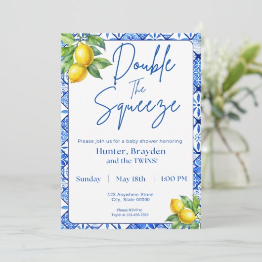 Double The Squeeze Invitation (Debout devant)