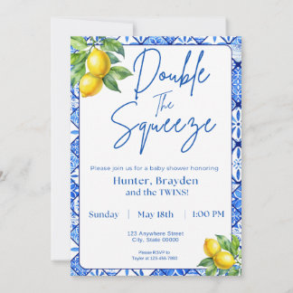 Double The Squeeze Invitation Kaart