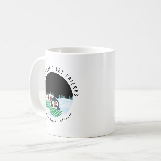 “Double the trouble, twice the fun.” Koffiemok (Voorkant links)